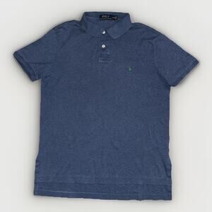 Polo Ralph Lauren Classic Fit Polo Shirt Blue Green Pony Men’s Medium 19x23